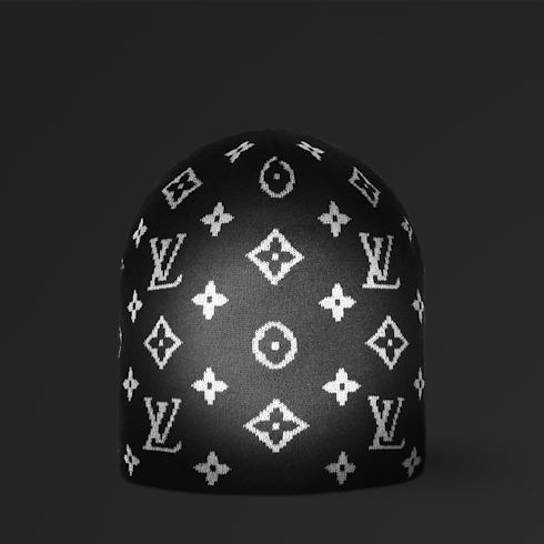 LV Fit Monogram Reflective Beanie . in Men's Accessories Hats, Beanies and Gloves collections by Louis Vuitton (Product zoom)