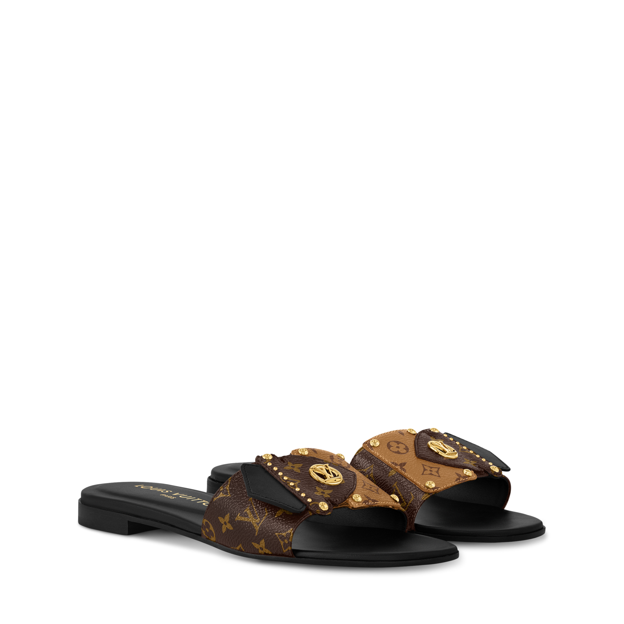 LV Frame Flat Mule  in Women