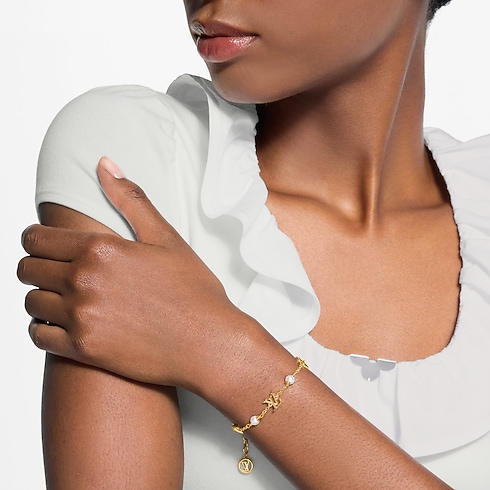 LV Heart Bracelet cropped worn view
