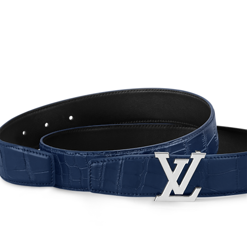 LV Heritage 35mm Reversible Belt Crocodilien Mat in New's For Men New Formal collections by Louis Vuitton (Product zoom)