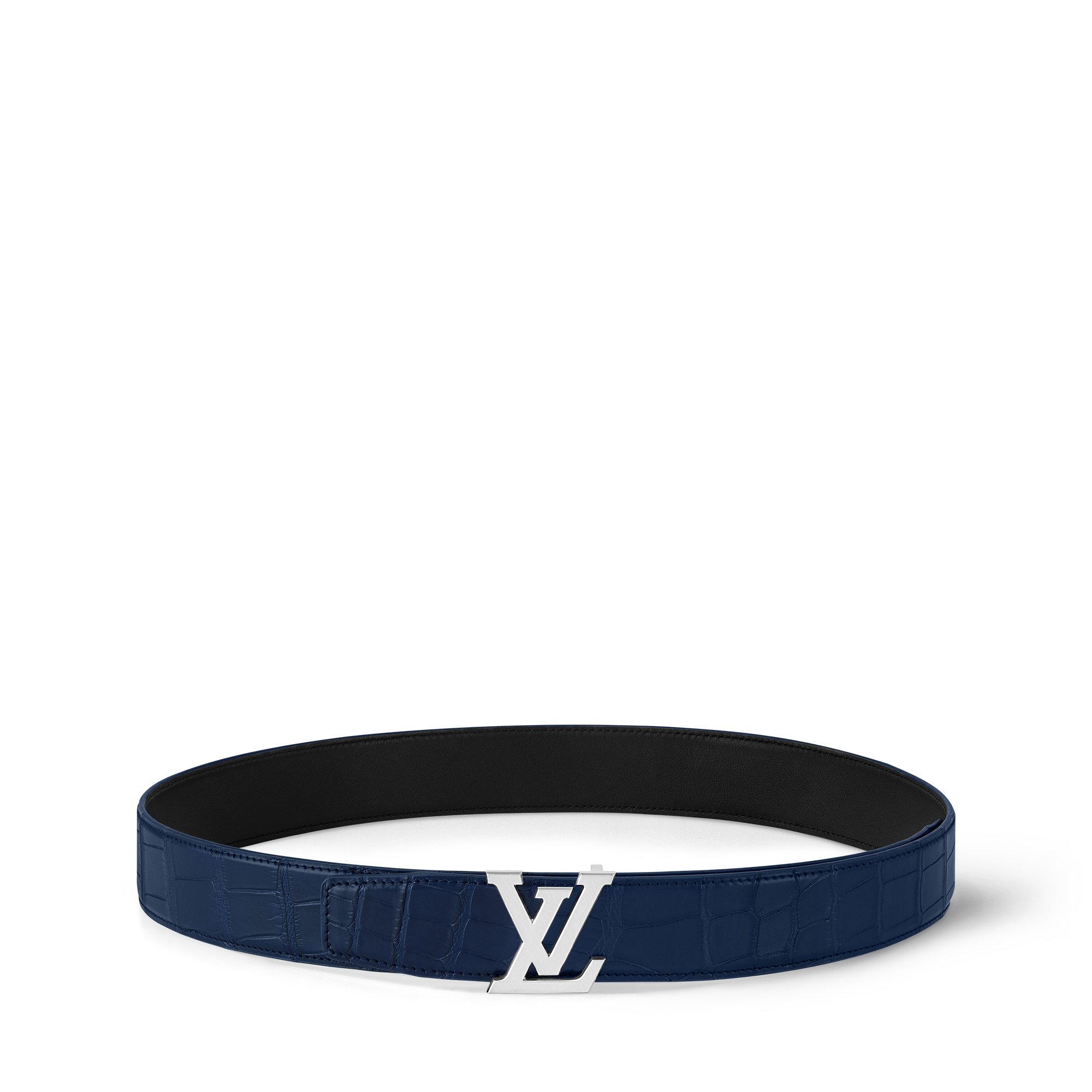 LV Heritage 35mm Reversible Belt Crocodilien Mat in Men