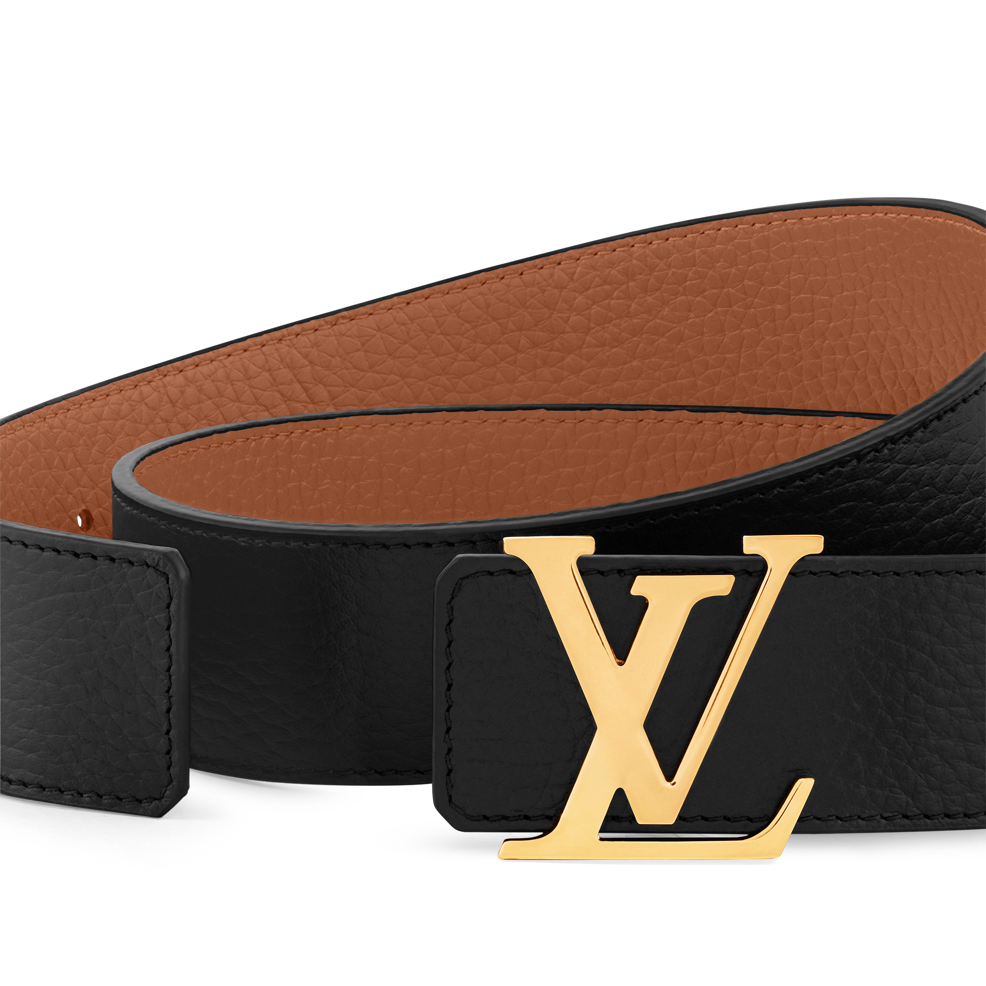 LV Initiales 40mm Reversible Taurillon in Men