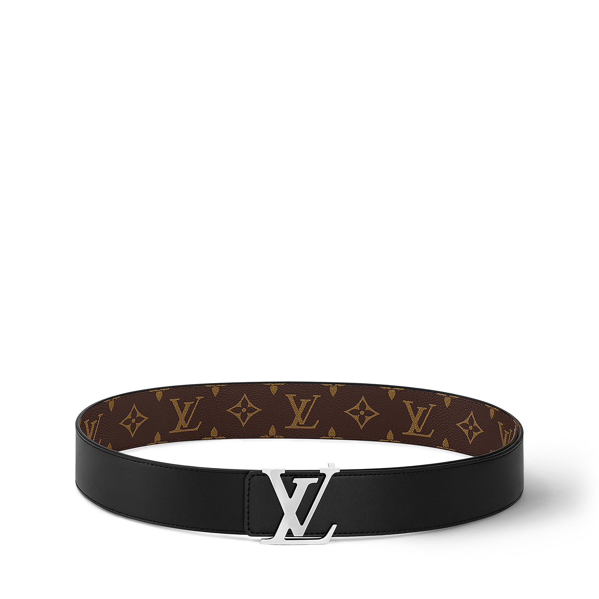 LV Initiales 40MM Reversible Monogram Macassar in Men