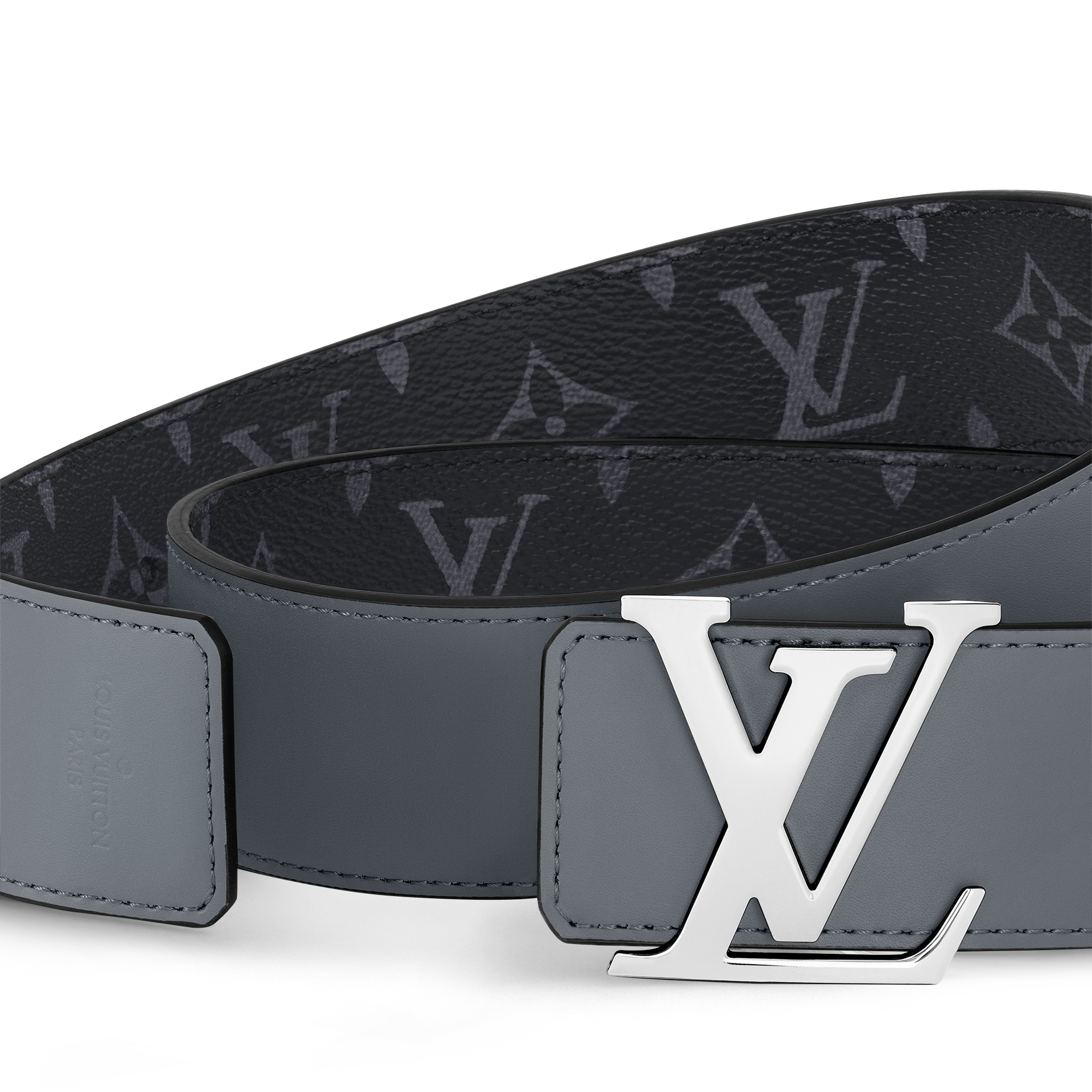 LV Initiales 40mm Reversible Belt Monogram Eclipse in Men