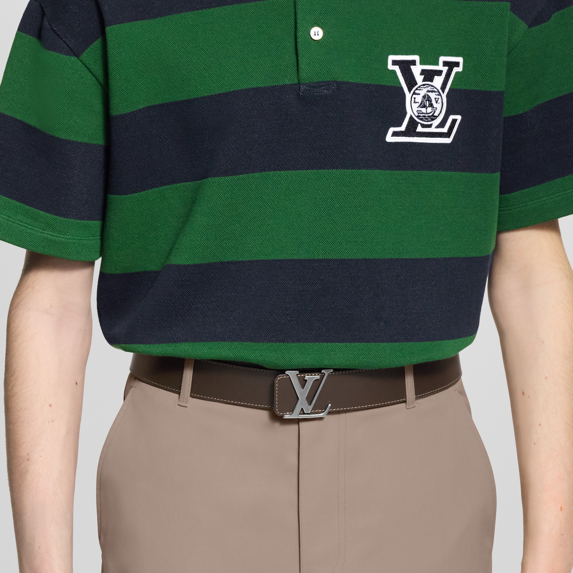 LV Initiales College Monogram Heritage 40mm Reversible Belt  in Men