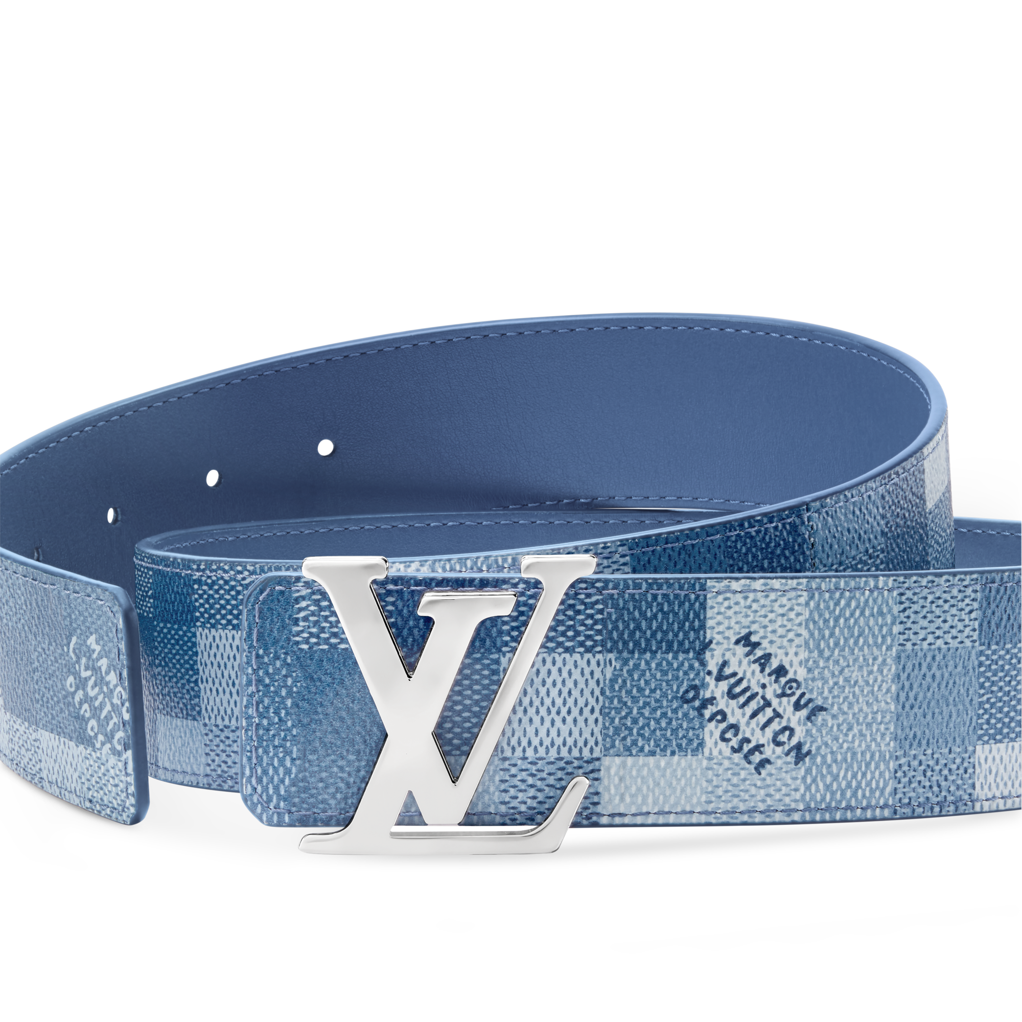 Lv Initiales 40mm Lv Shape 40mm Belt LV Initiales Damoflage 40mm