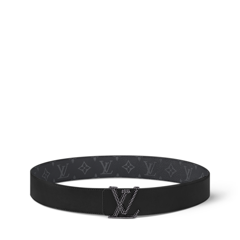 LV Initiales Studs 40mm Reversible Belt Monogram Eclipse in Men's Accessories Men's Belts collections by Louis Vuitton (Product zoom)