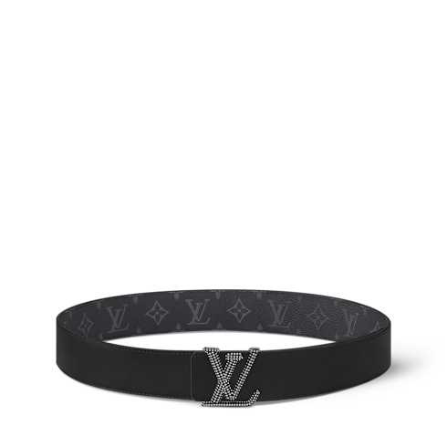 LV Initiales Studs 40mm Reversible Belt Monogram Eclipse in Men's Accessories Men's Belts collections by Louis Vuitton (Product zoom)