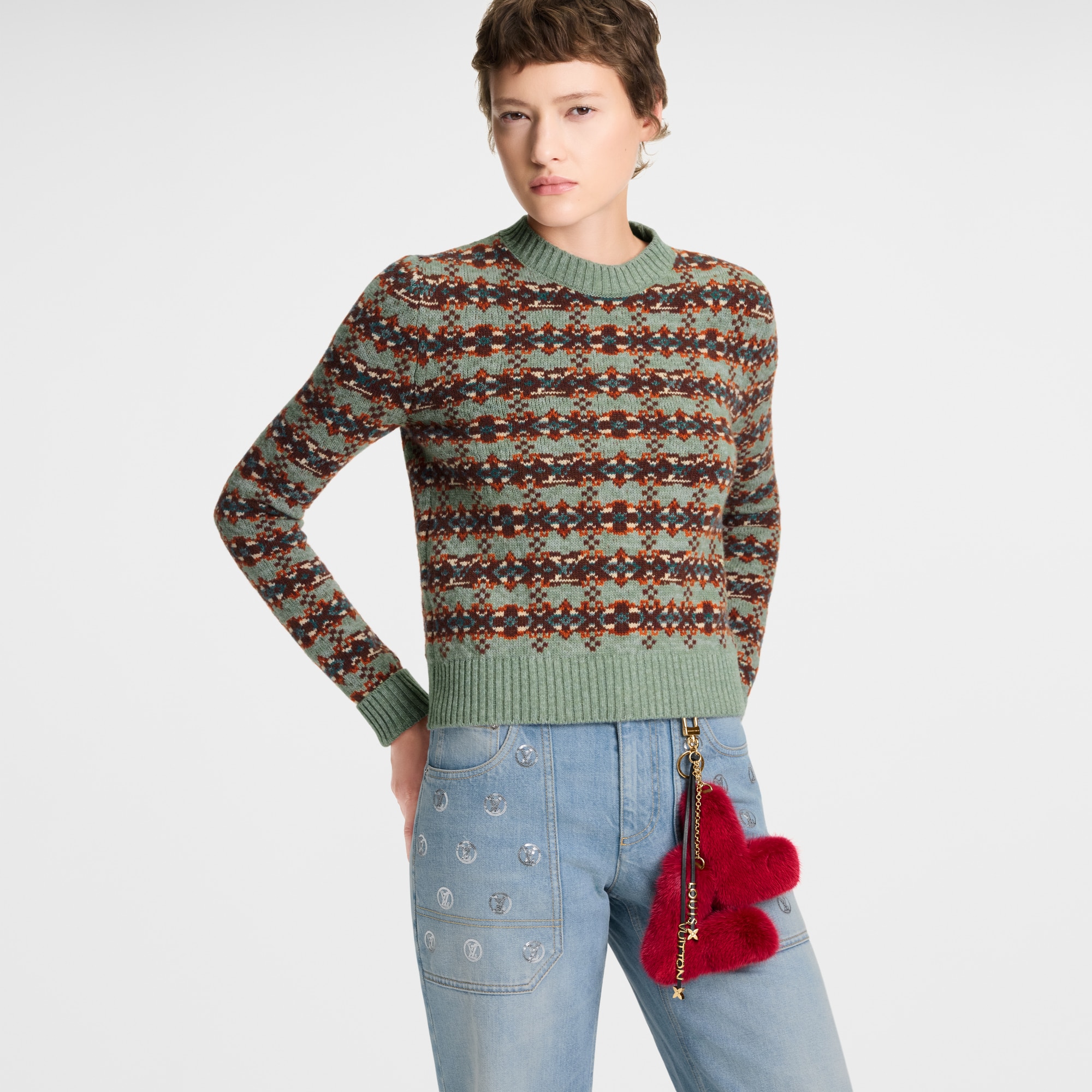 LV Initials Key Holder And Bag Charm . in Women