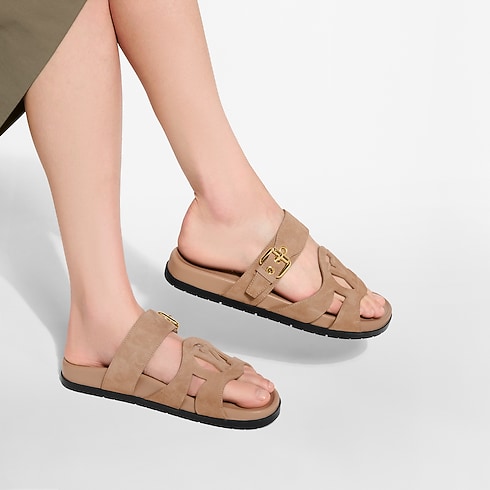LV Isola Comfort Sandal cropped worn view