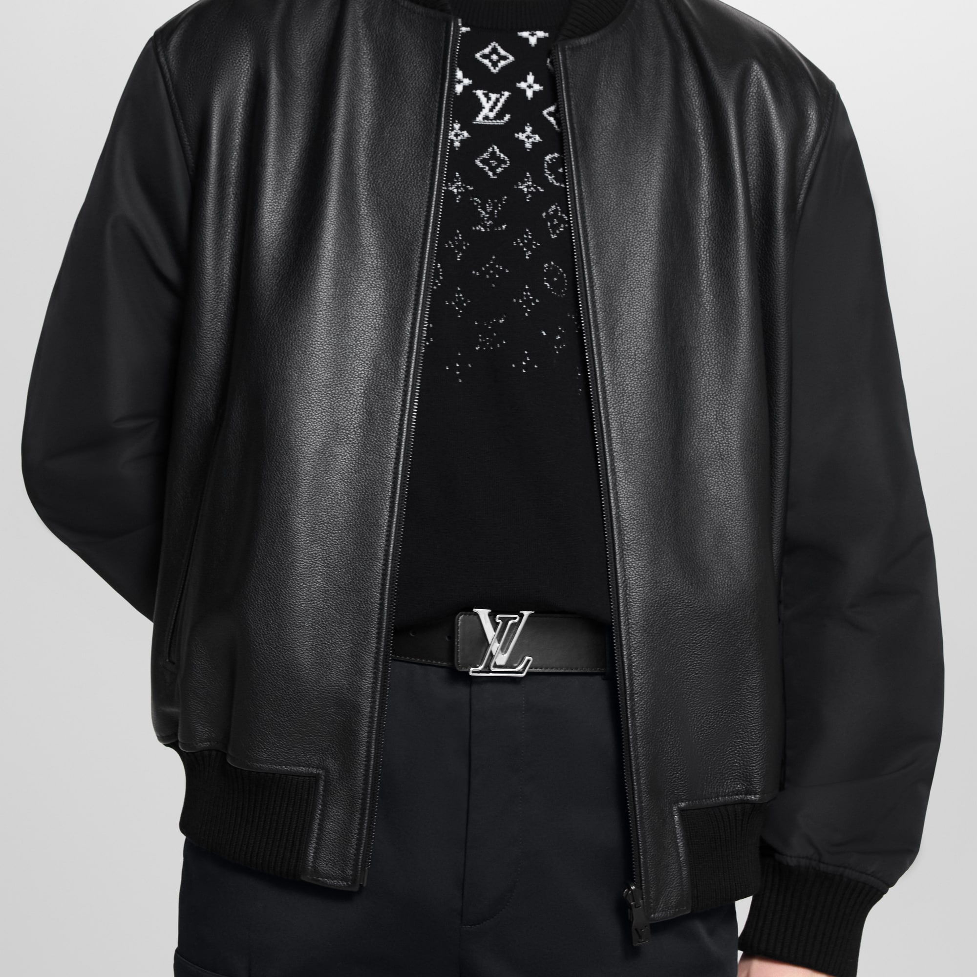 LV Line 40mm Reversible Belt Monogram Eclipse in Men