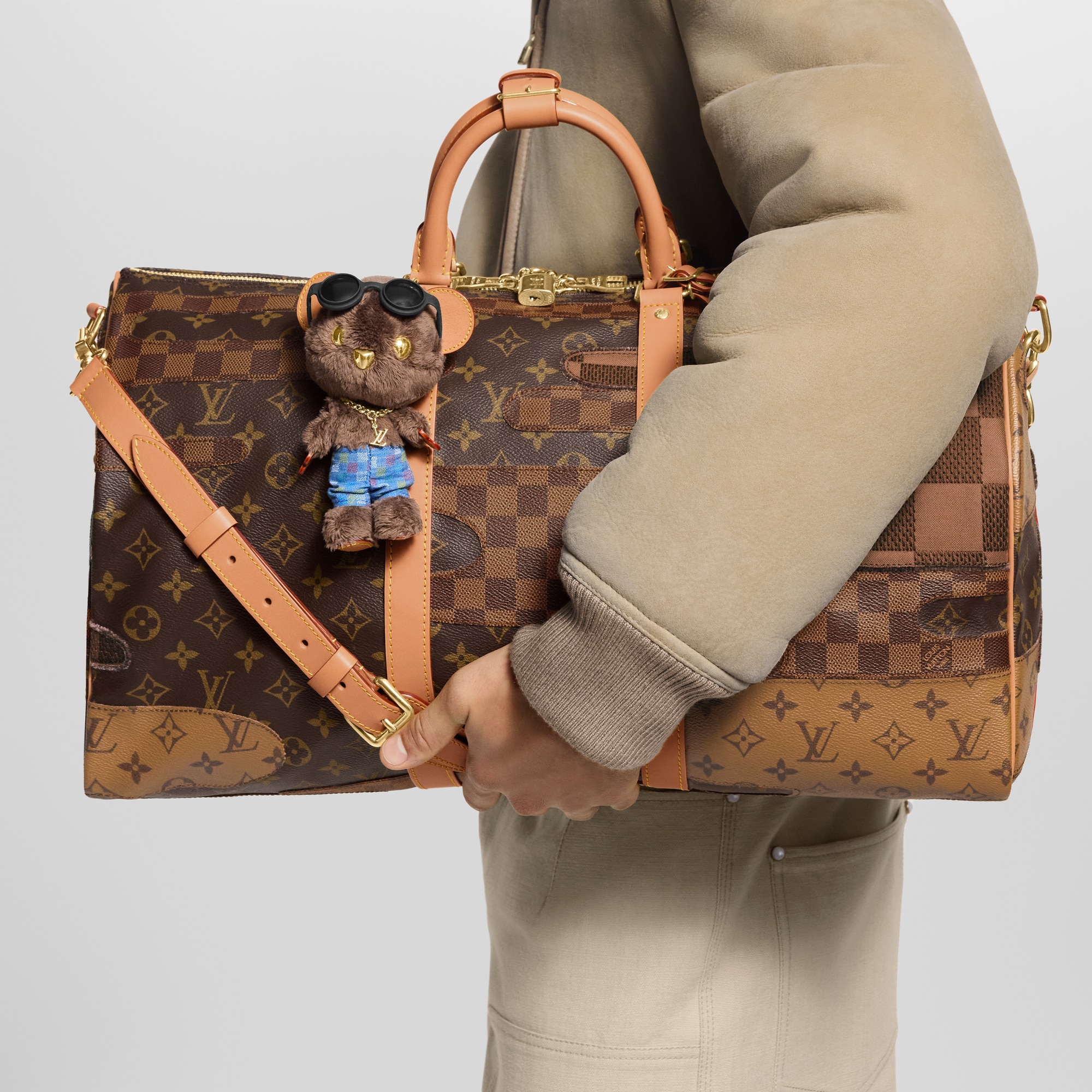 LV Louis Bear Bag Charm . in Men
