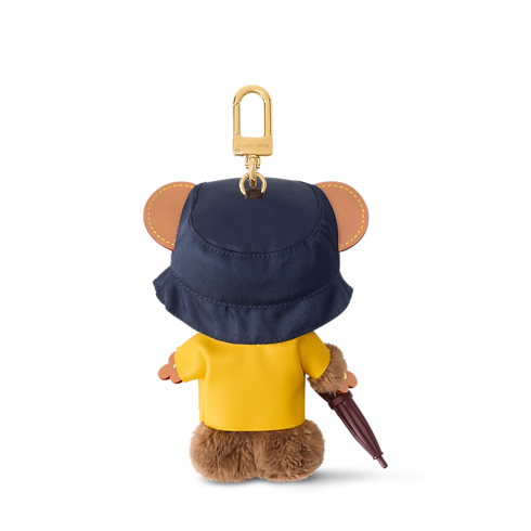 LV Louis Bear Rain Bag Charm back view