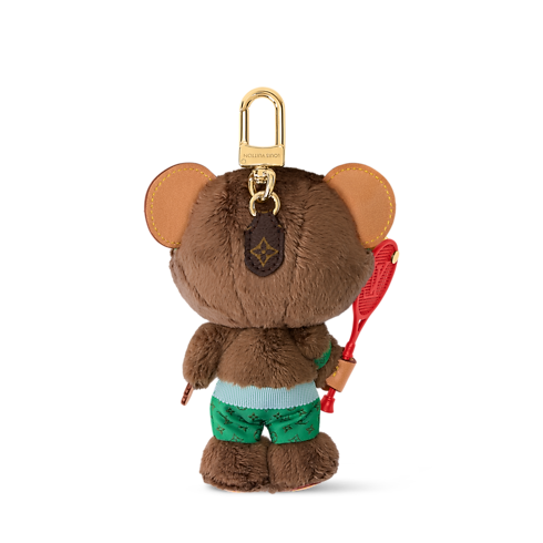 LV Louis Bear Tennis Bag Charm . in Men's Accessories Key Holders and Bag Charms collections by Louis Vuitton (Product zoom)