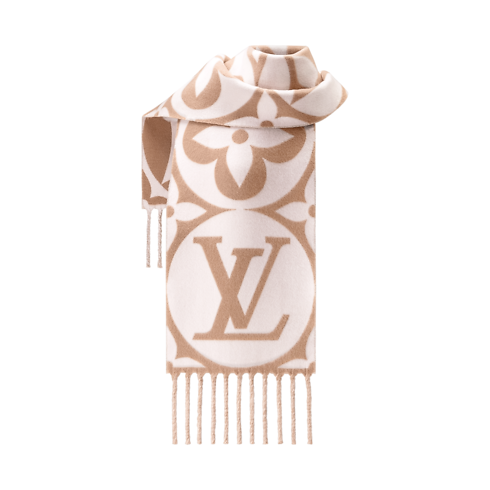 LV Medallion Scarf interior view