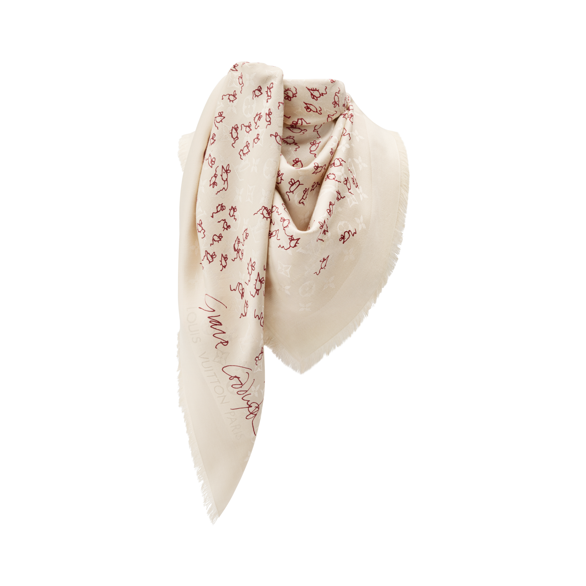 LV Mice Monogram Classique Shawl . in Women