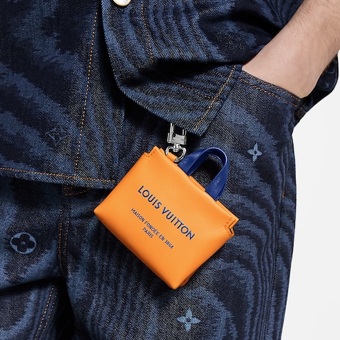 LV Mini Shopper Bag Charm . in Men's Accessories Key Holders and Bag Charms collections by Louis Vuitton (Product zoom)
