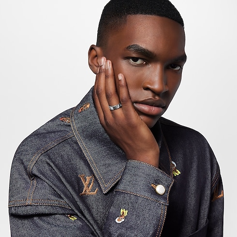 LV Mosaic Thin Ring . in Men's Fashion Jewellery Rings collections by Louis Vuitton (Product zoom)