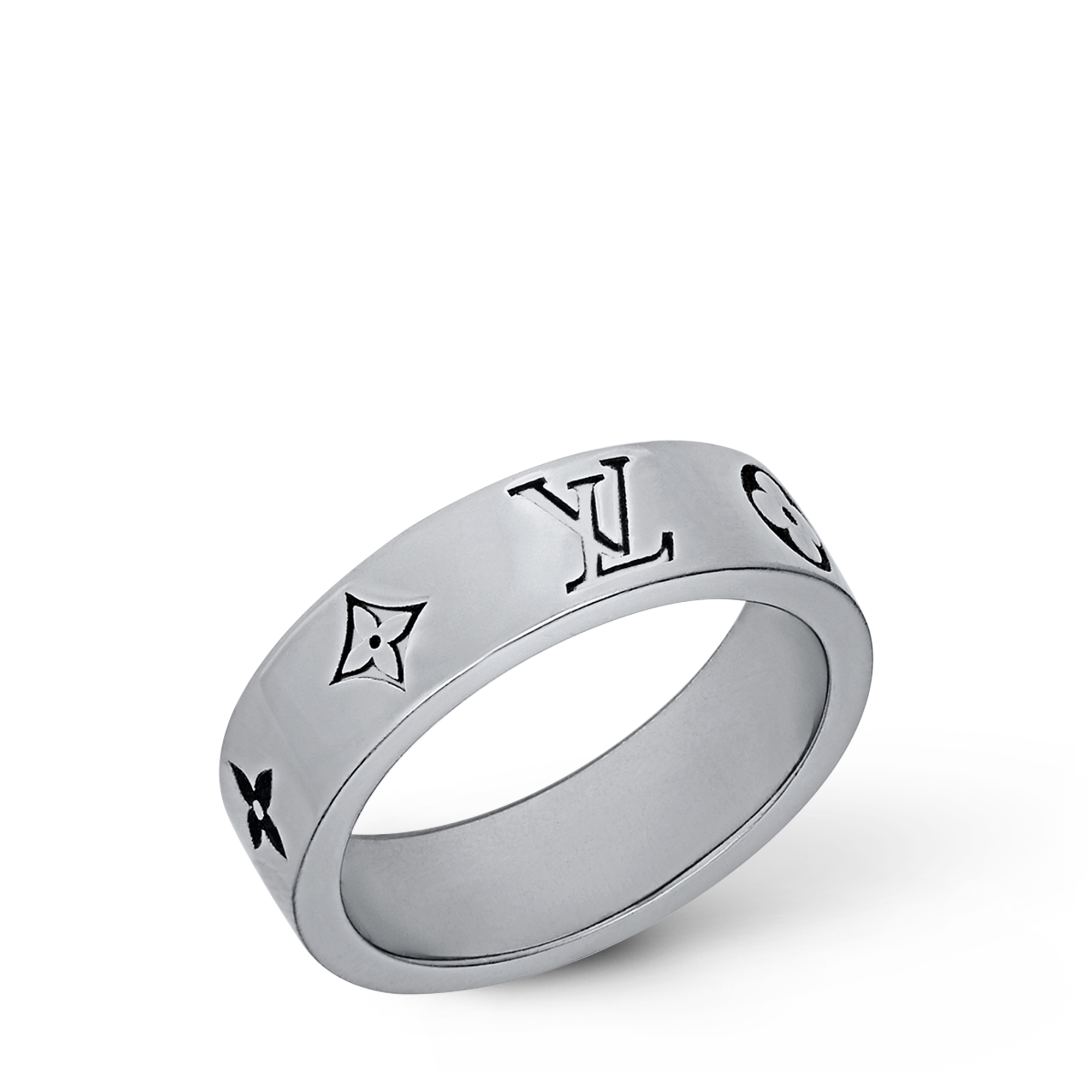 LV Mosaic Thin Ring . in Men