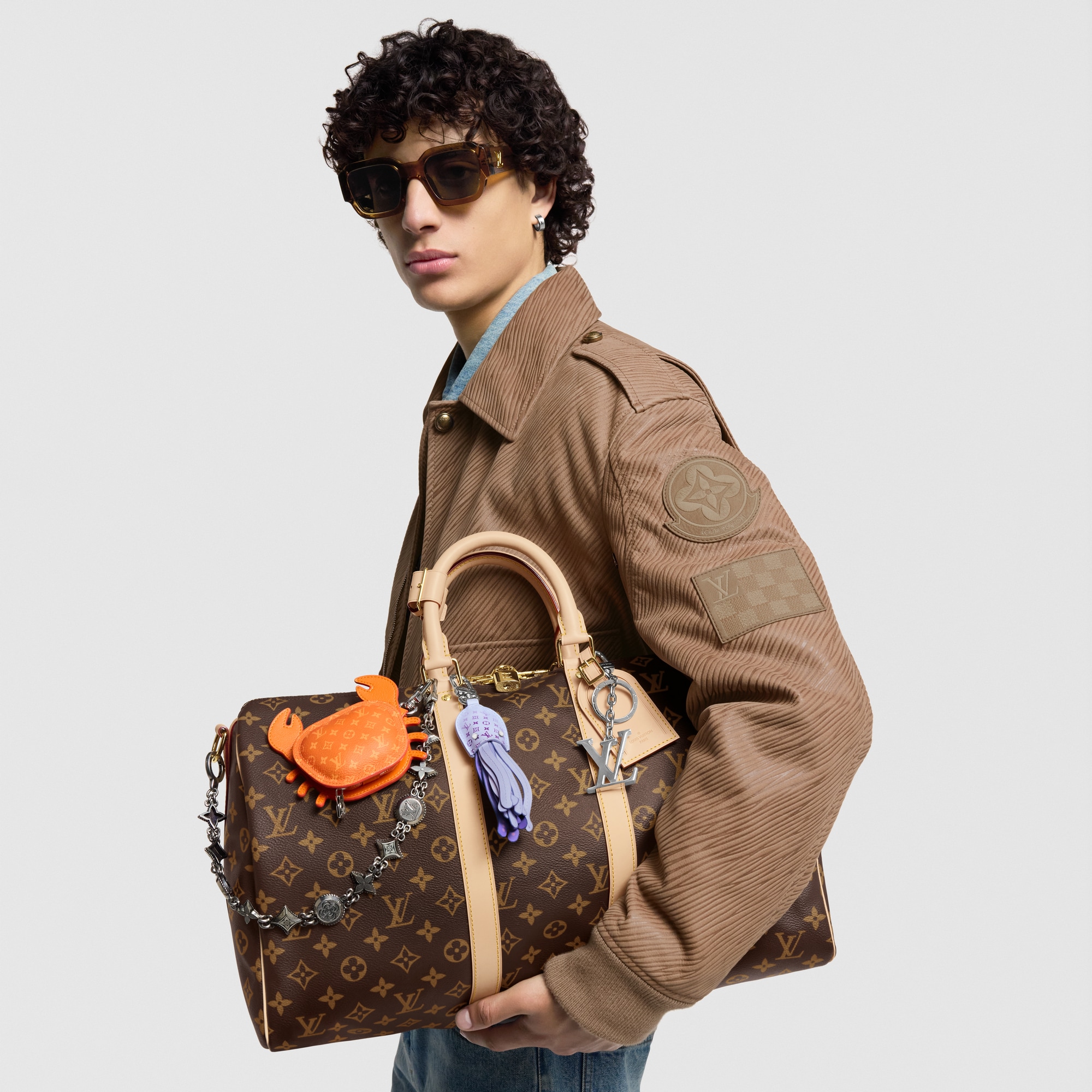 LV Octopus Bag Charm . in Men