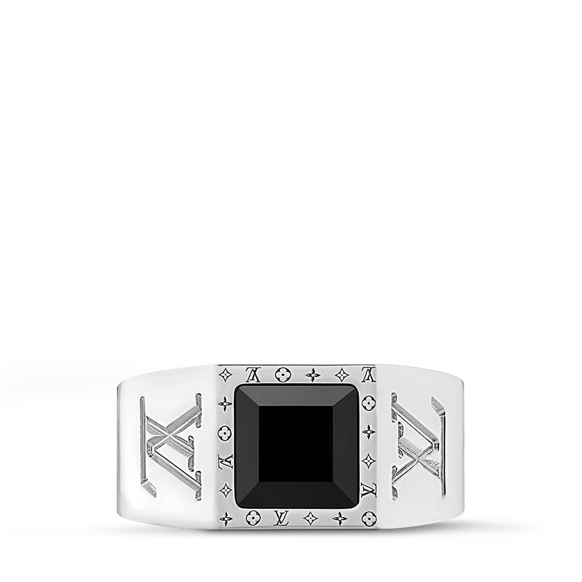 LV Onyx Signet Ring . in Men
