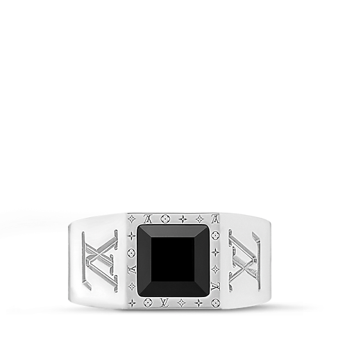 LV Onyx Signet Ring . in Men's Accessories New This Season collections by Louis Vuitton (Product zoom)