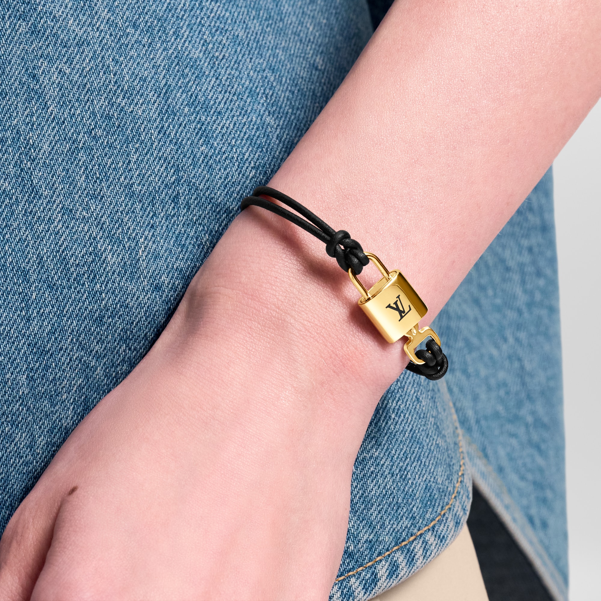 LV Padlock Bracelet Other Leathers in Women