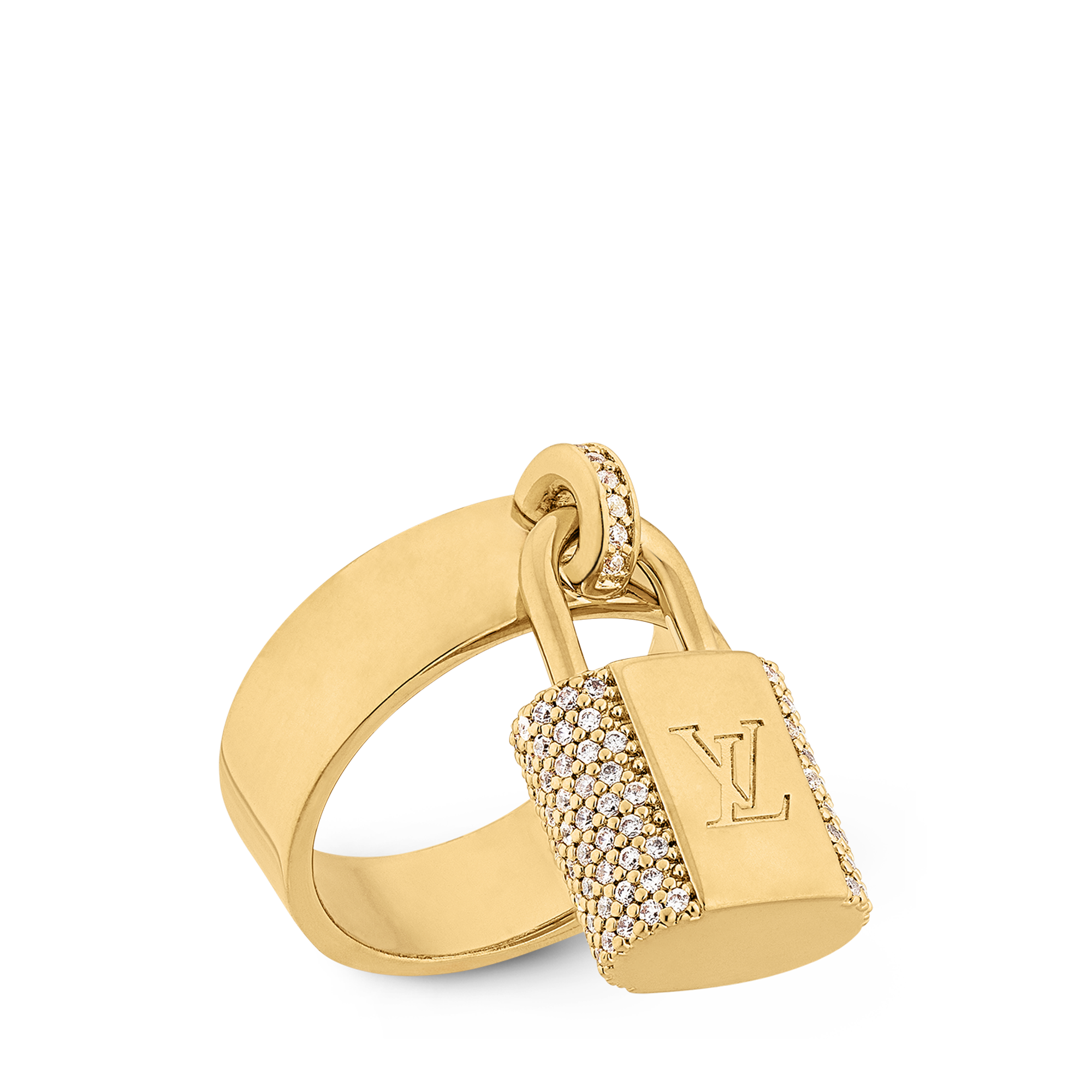 LV Padlock Ring . in Women