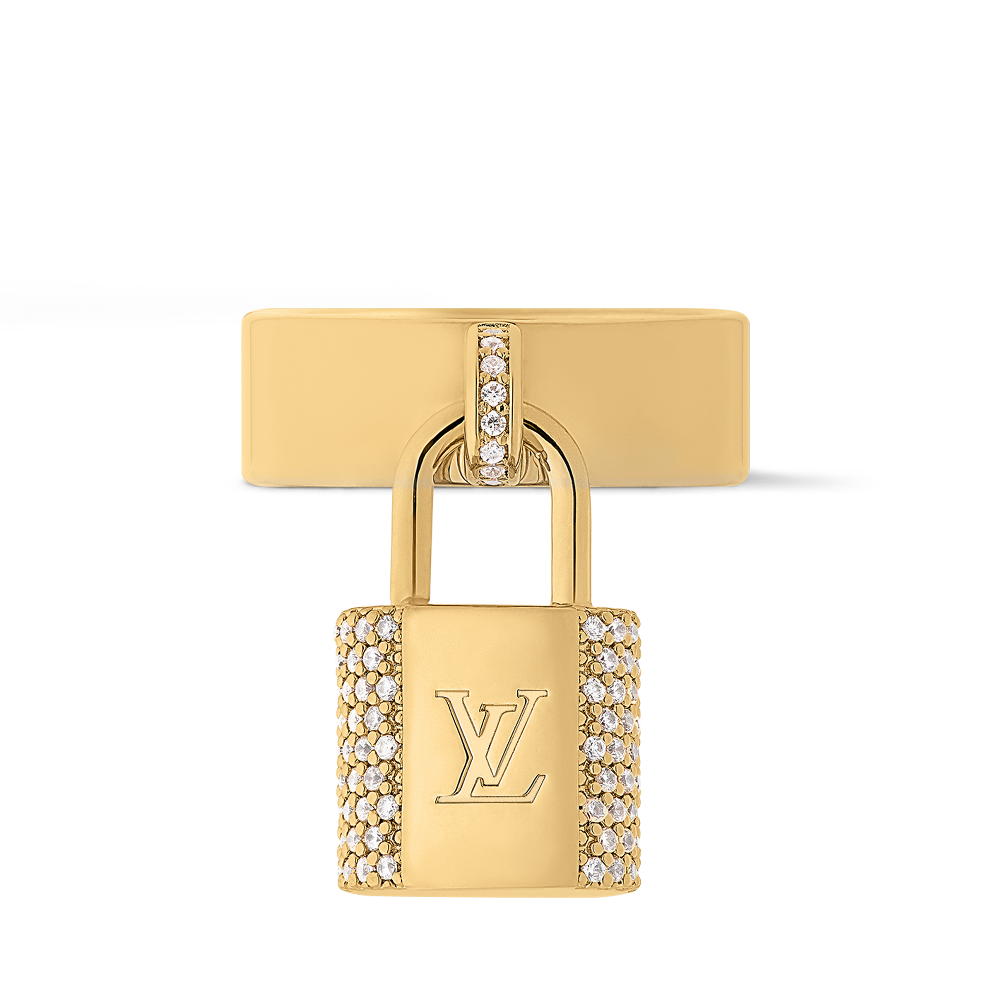 LV Padlock Ring . in Women