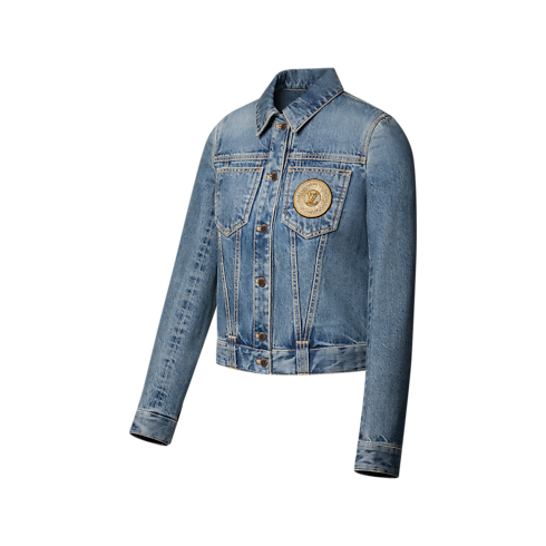 LV Patch Denim Jacket in Women's Ready-to-Wear Coats and Jackets collections by Louis Vuitton (Product zoom)