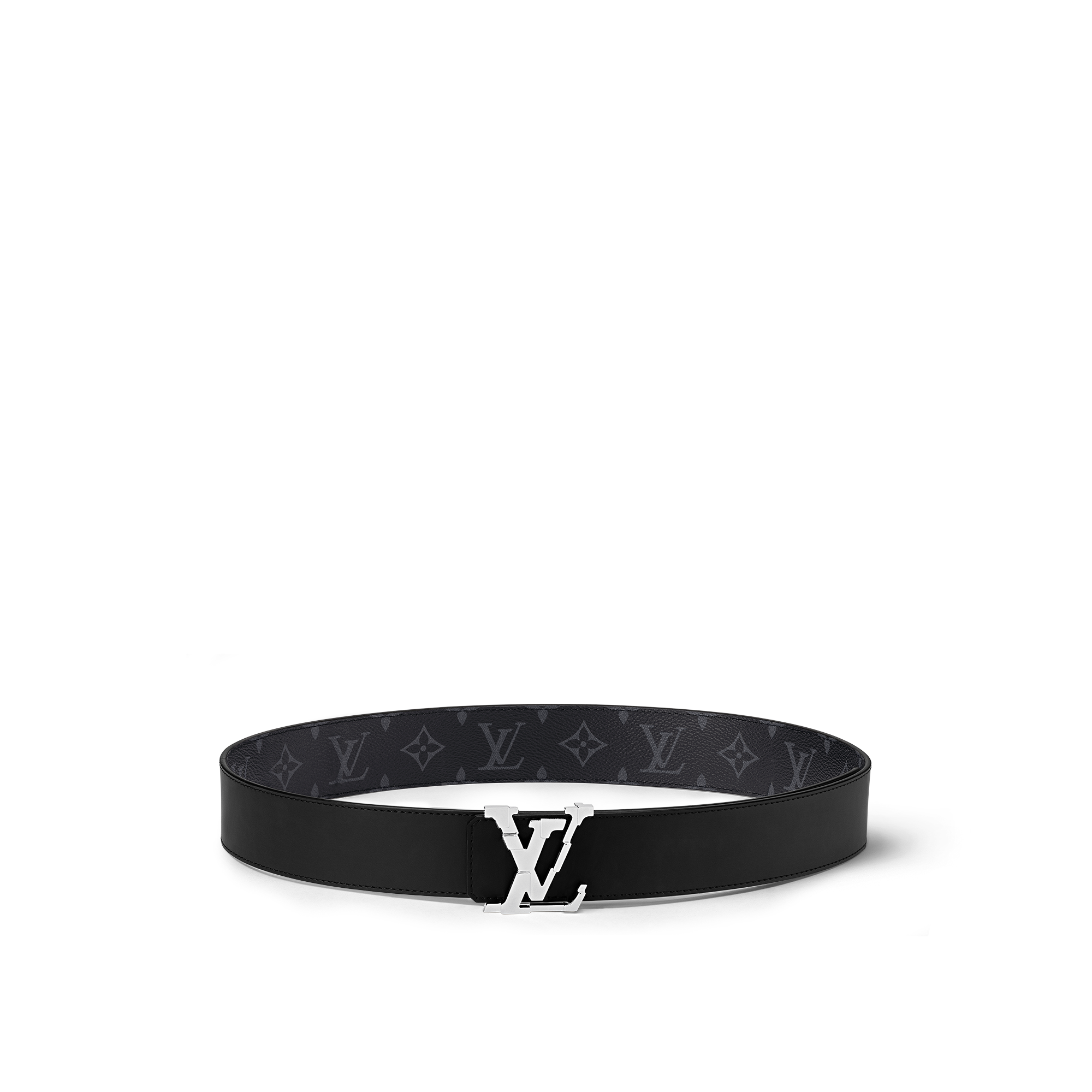 LV Pixel 40mm Reversible Belt Monogram Eclipse in Men