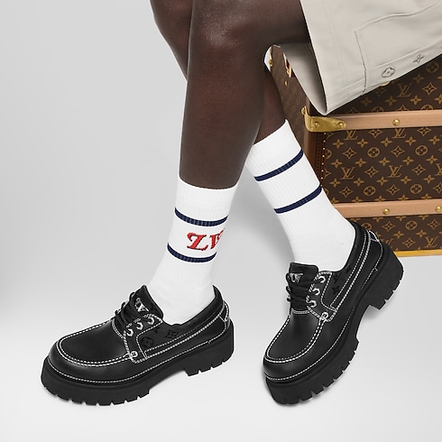 LV Remix Boat Shoe in Men's Shoes Lace-ups and Buckles shoes collections by Louis Vuitton (Product zoom)
