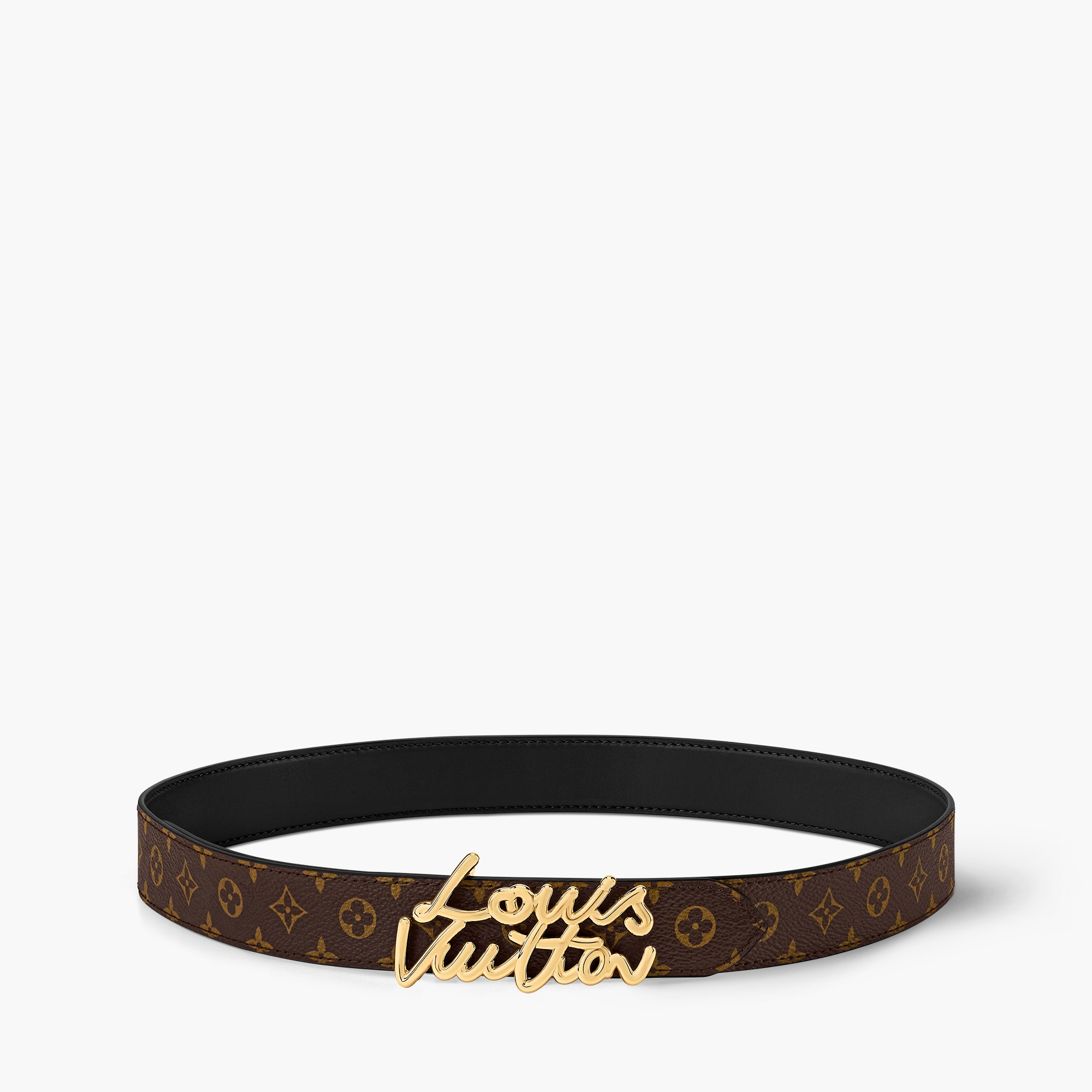 LV Script 30mm Belt Accessories LOUIS VUITTON