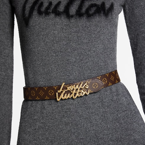 LV Script 30mm Belt in Women's Accessories Women's Belts collections by Louis Vuitton (Product zoom)