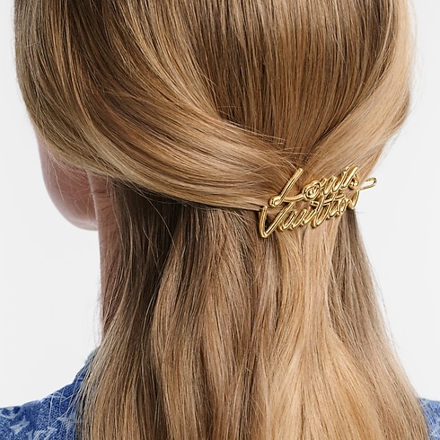 LV Script Barrette . in Women's Accessories Hair Accessories collections by Louis Vuitton (Product zoom)