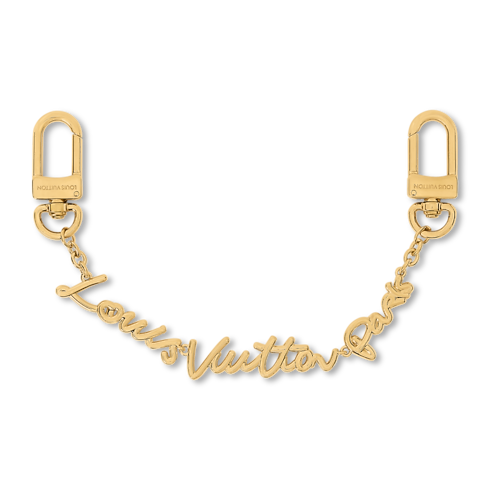 LV Script Chain Bag Charm . in Women's Accessories Key Holders and Bag Charms collections by Louis Vuitton (Product zoom)