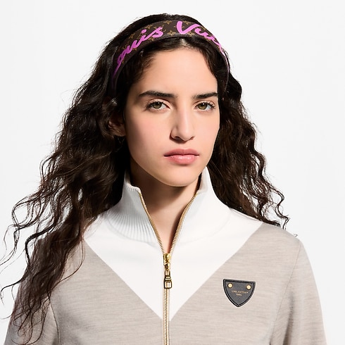 LV Script Headband . in Women's Accessories Hair Accessories collections by Louis Vuitton (Product zoom)
