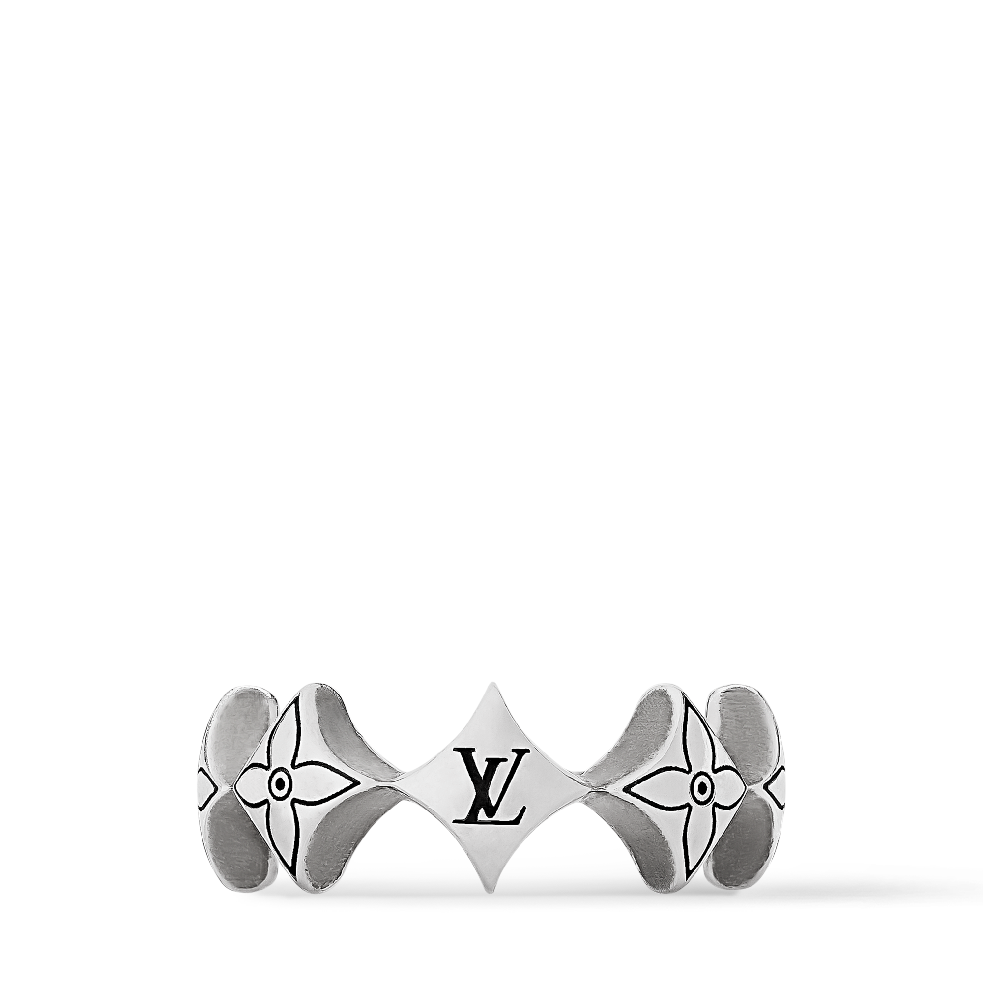 LV Spiky Flower Ring . in Men