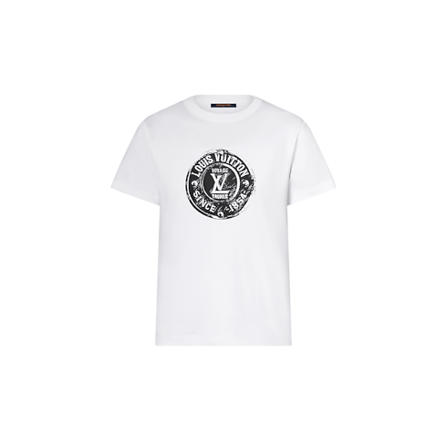 LV Stamp T-Shirt in Women's Ready-to-Wear Tops collections by Louis Vuitton (Product zoom)