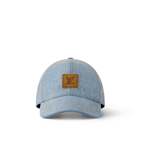 LV Staples Denim Cap . in Men's Accessories Hats, Beanies and Gloves collections by Louis Vuitton (Product zoom)