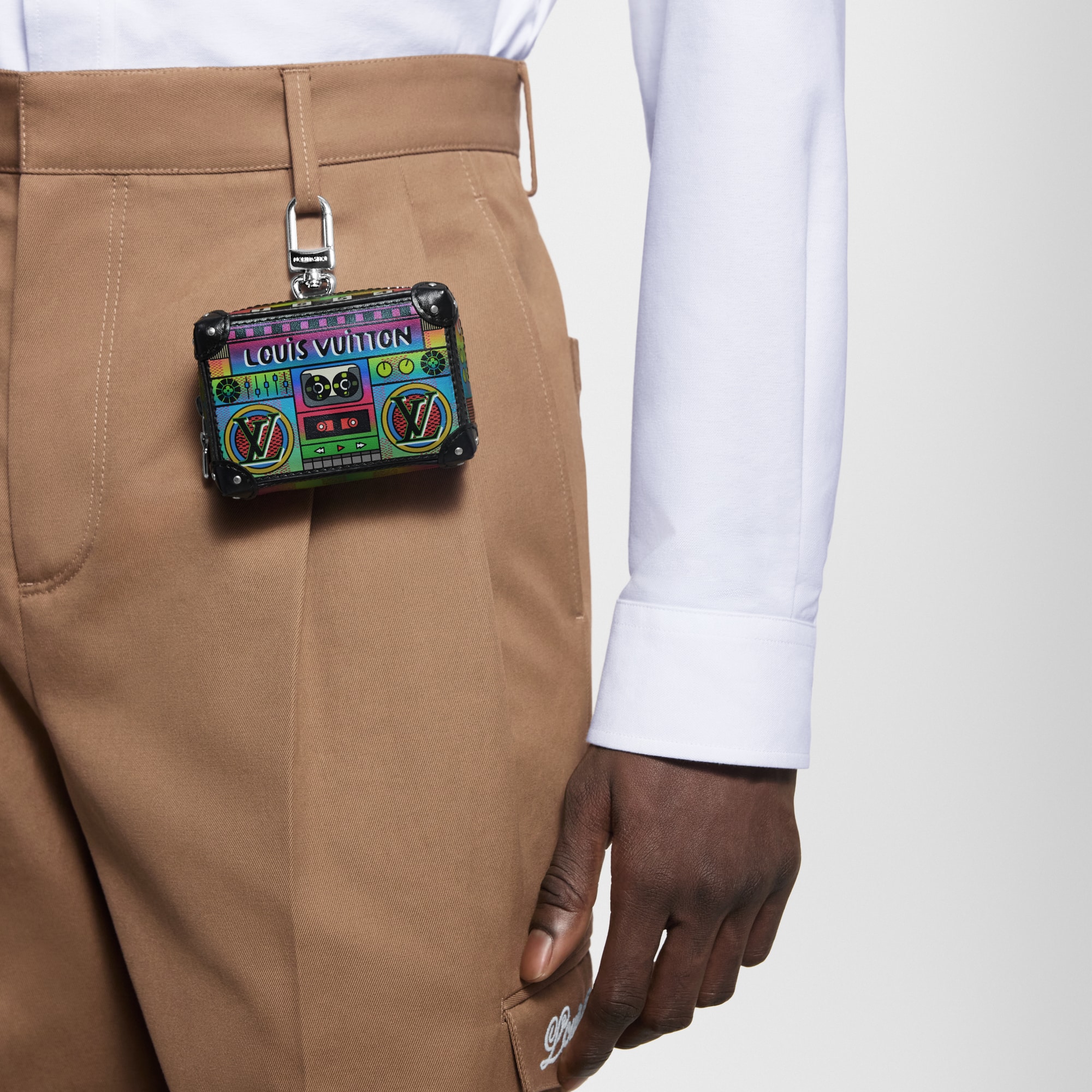 LV Stereo Bag Charm . in Men