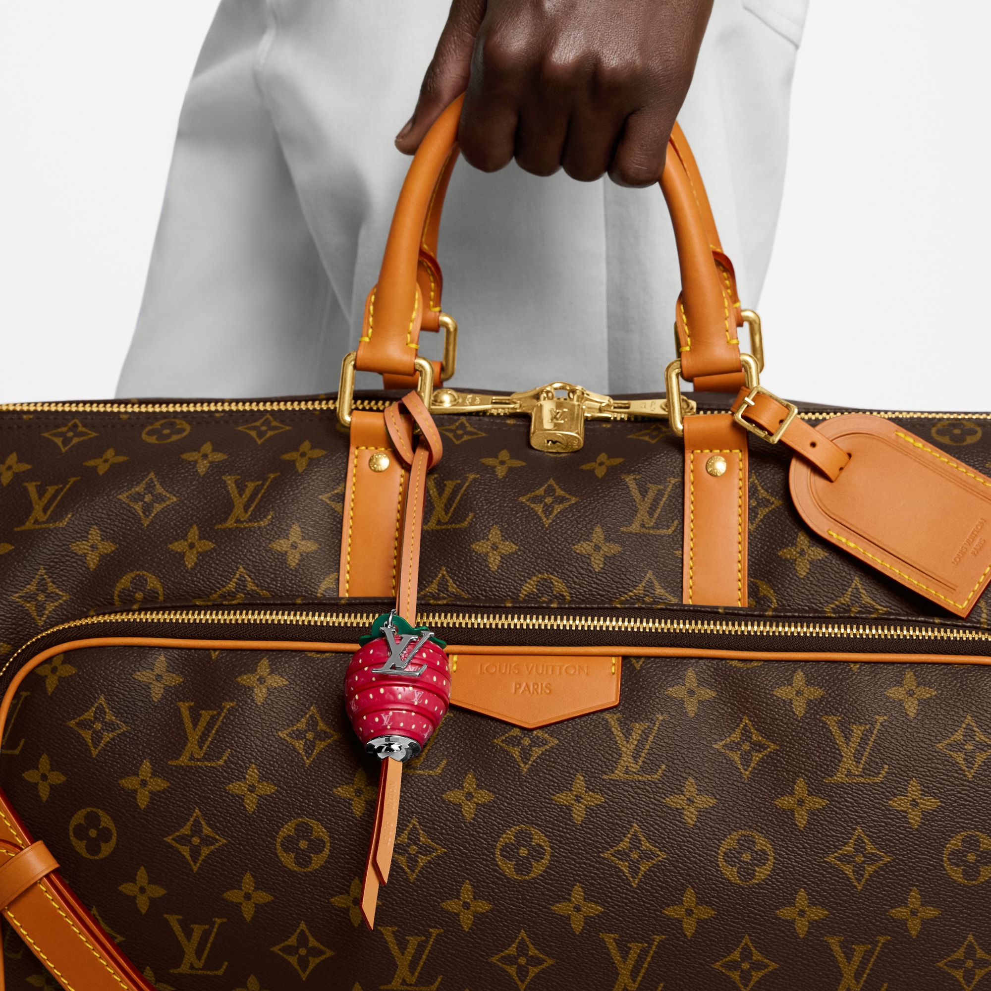 LV Strawberry Bag Charm . in Men