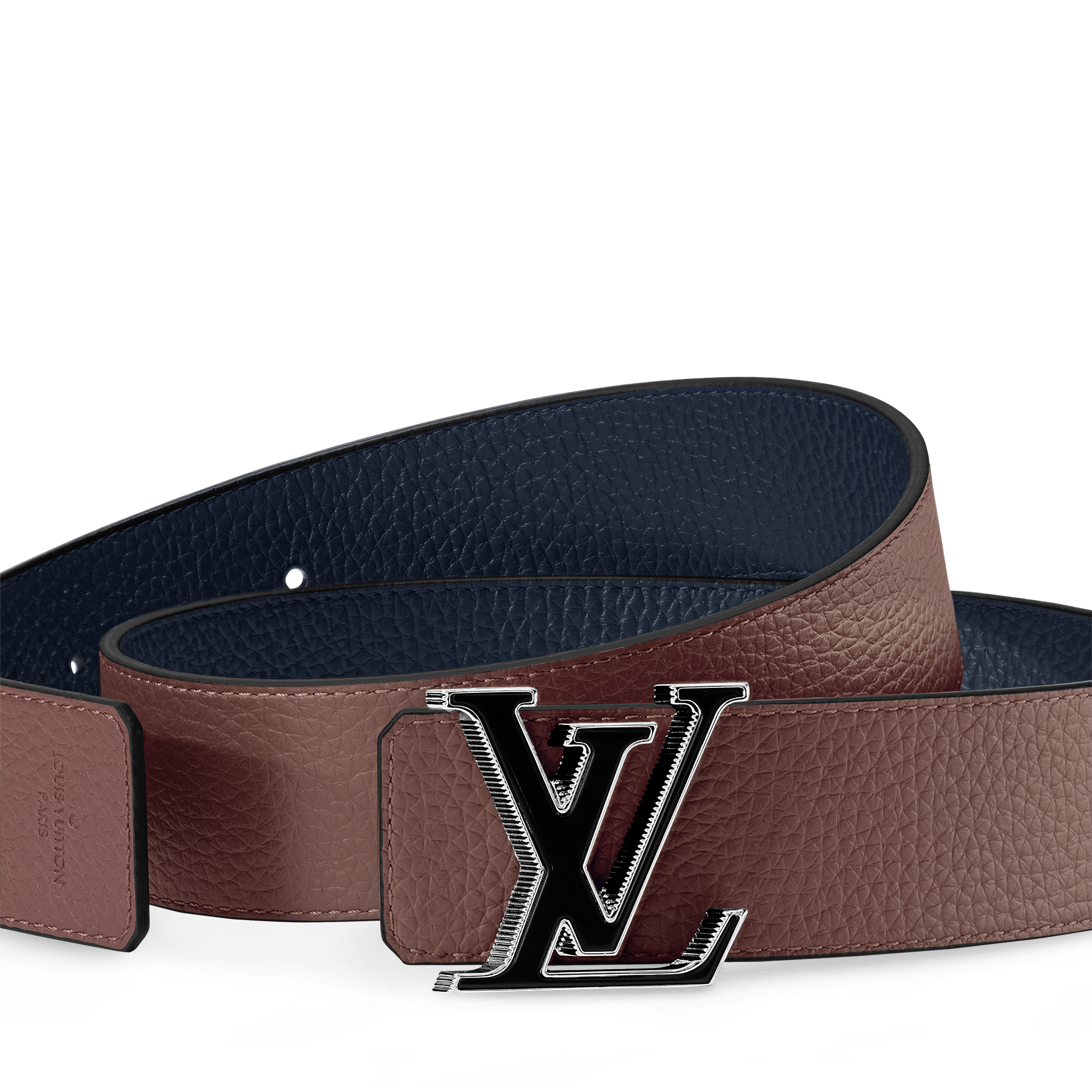 LV Tilt 40mm Reversible Belt Taurillon in Men