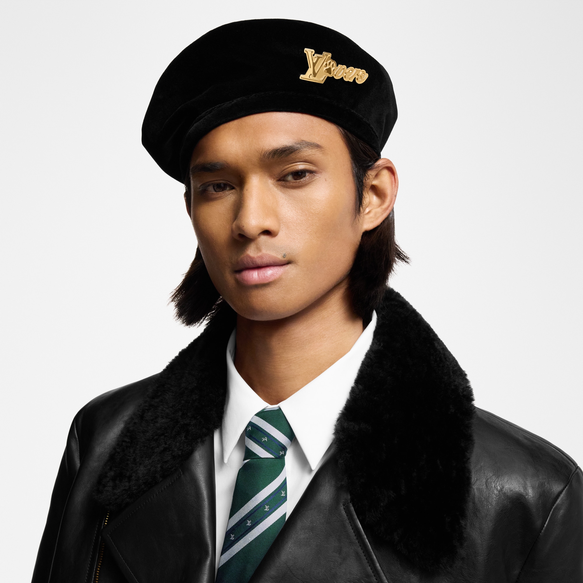 LV Vers Velvet Beret . in Men