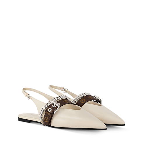 LV Vibe Slingback Flat Ballerina in Women's Shoes Loafers and Ballerinas collections by Louis Vuitton (Product zoom)