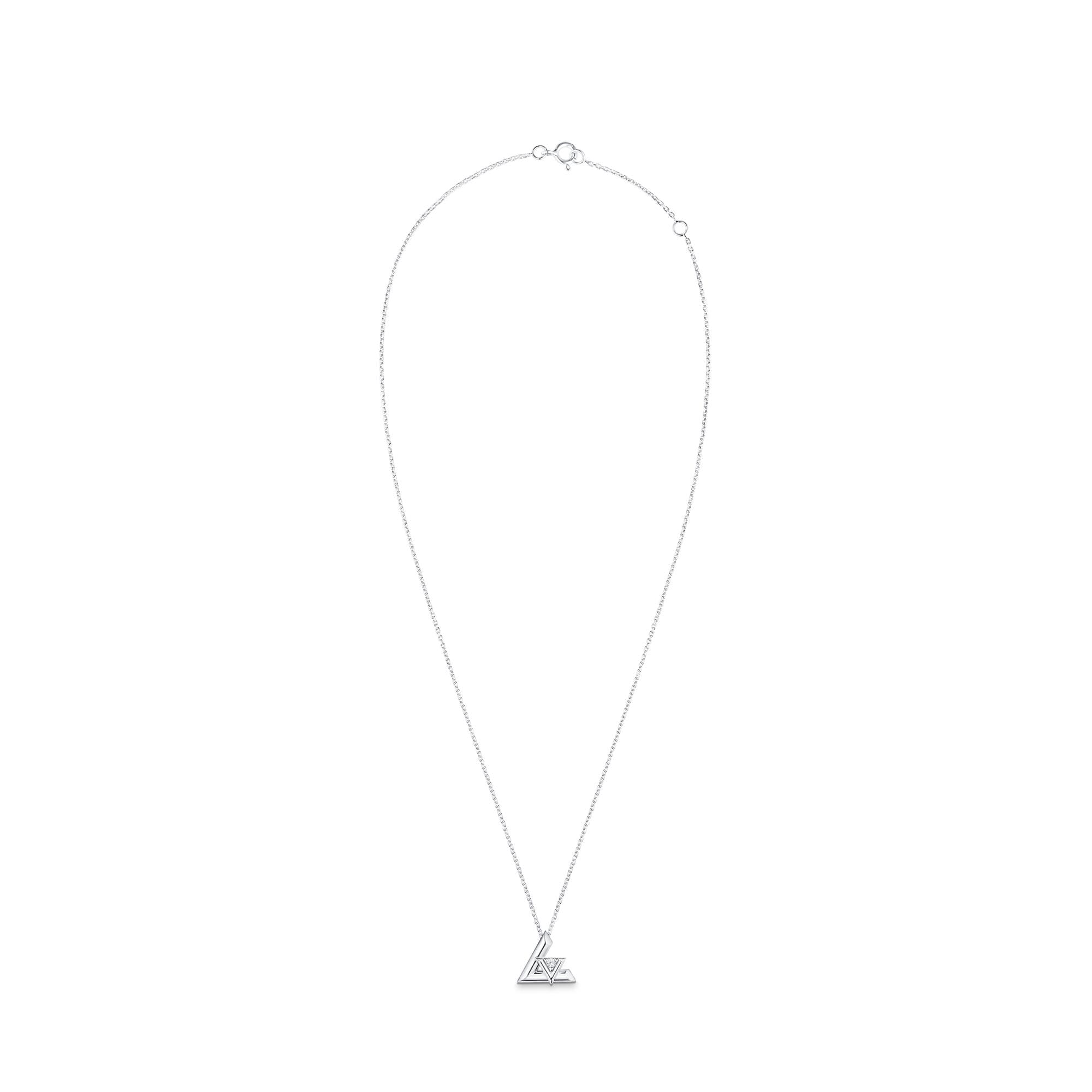 LV Volt One Small Pendant, White Gold And Diamond  in Jewellery