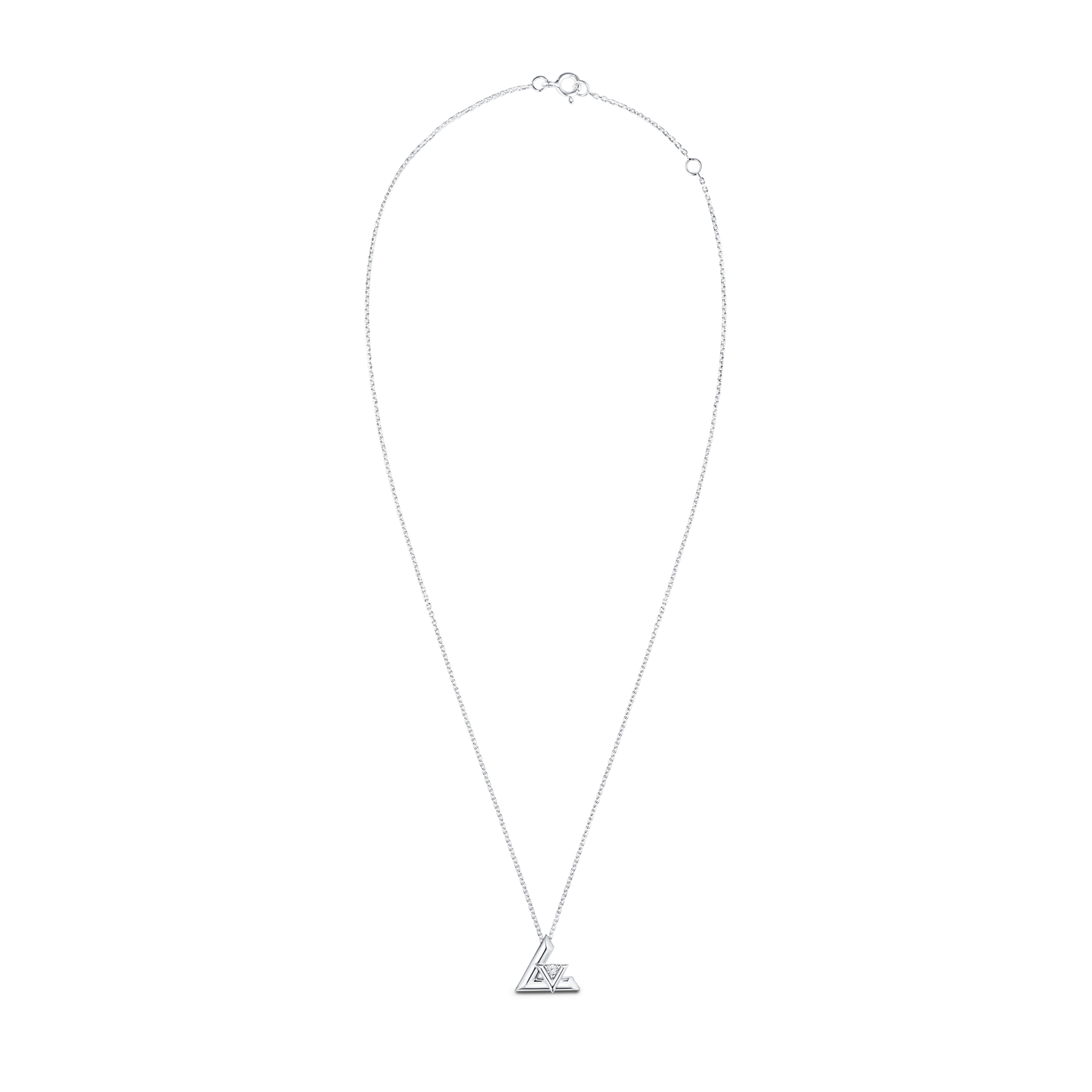 LV Volt One Small Pendant, White Gold And Diamond  in Jewellery