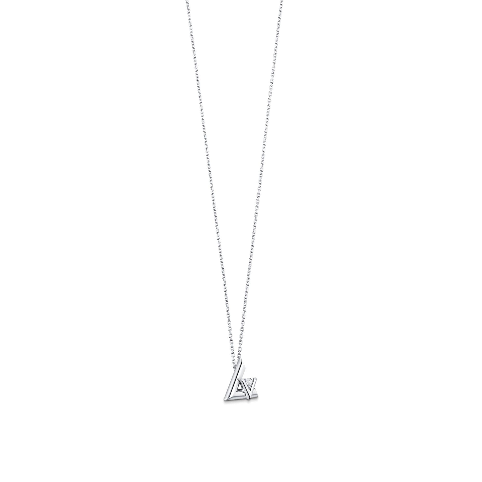 LV Volt One Small Pendant, White Gold And Diamond  in Jewellery
