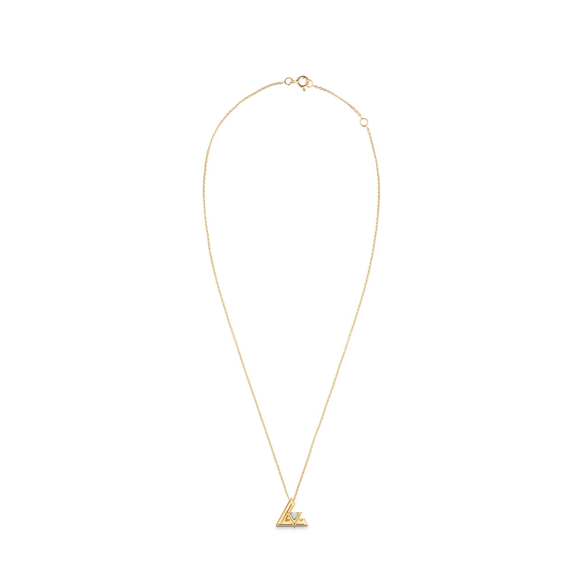 LV Volt One Small Pendant, Yellow Gold And Diamond  in Jewellery