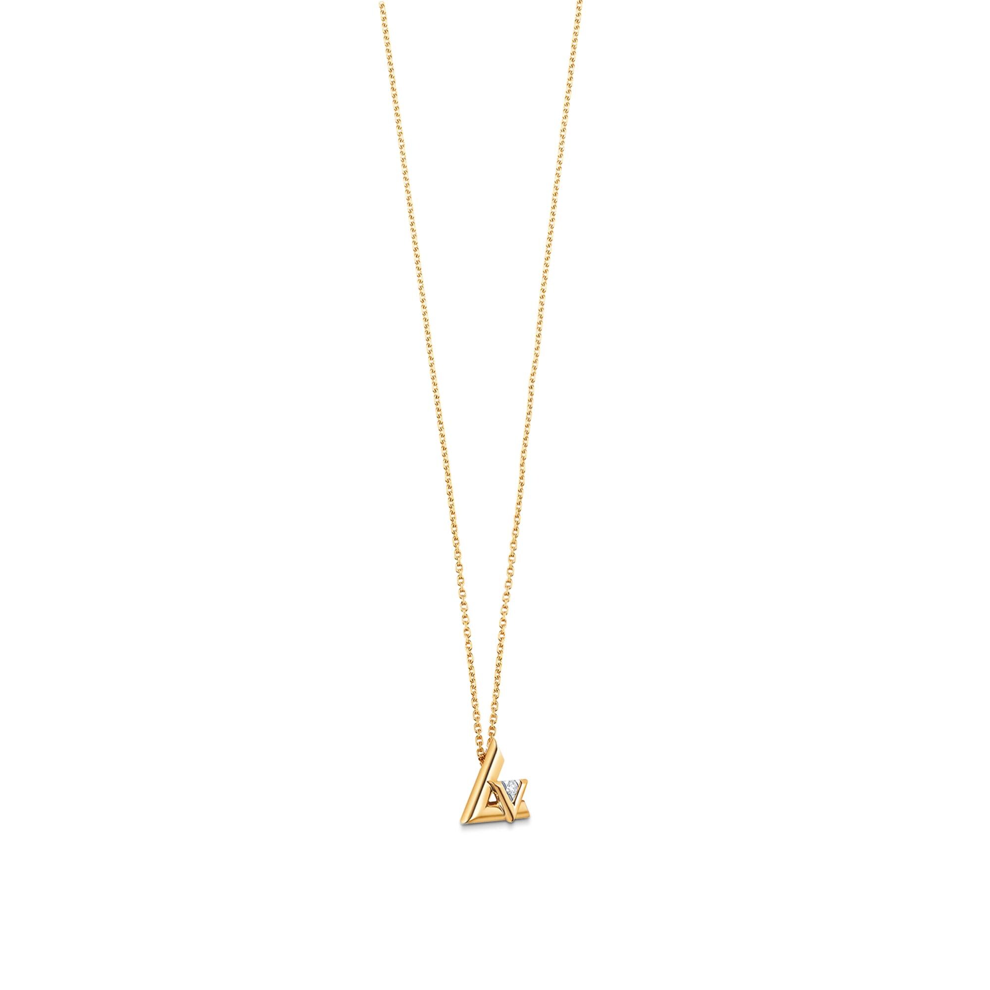 LV Volt One Small Pendant, Yellow Gold And Diamond  in Jewellery